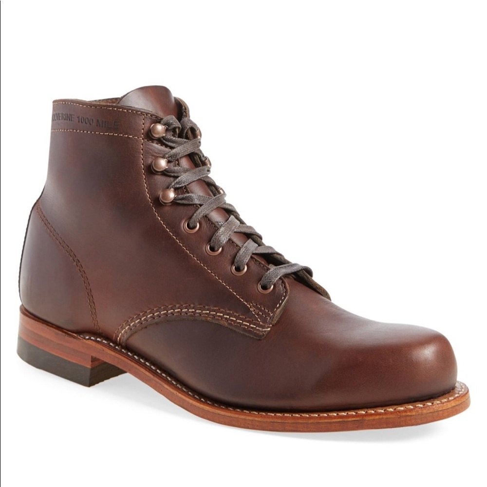 Wolverine 1000 Mile’ Plain Toe Boot